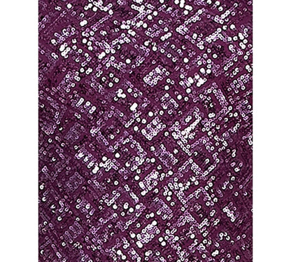 Midnight Plum Sparkle | Sequined Glam Mini Dress | Purple Stardust Elegance